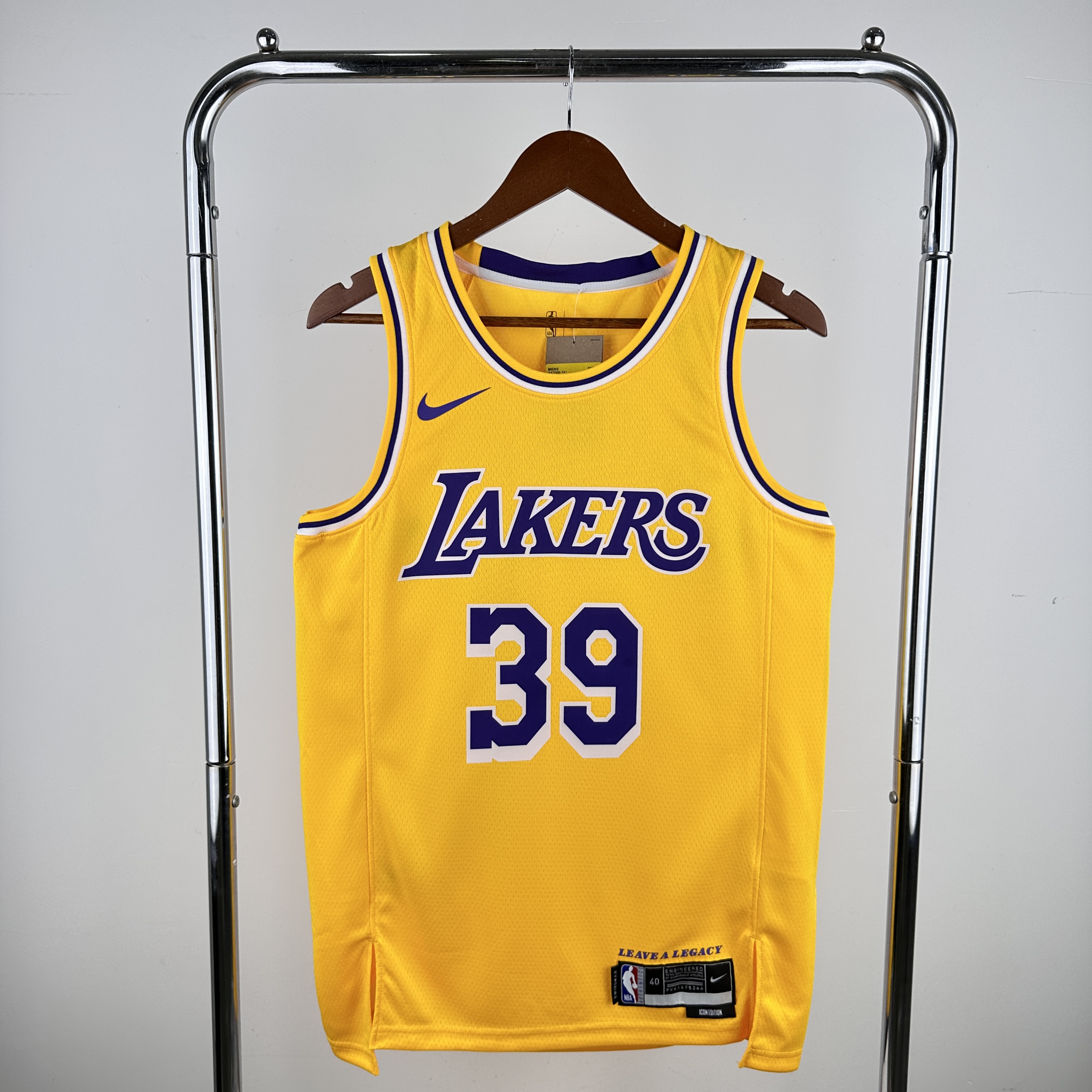 Men Los Angeles Lakers 39 Howard Stitched Yellow Nike NBA 2024 Jersey